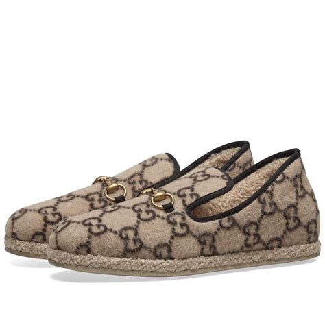 gucci fria wool loafers|women's gucci loafers.